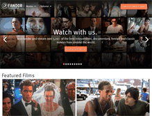 Tablet Screenshot of fandor.com